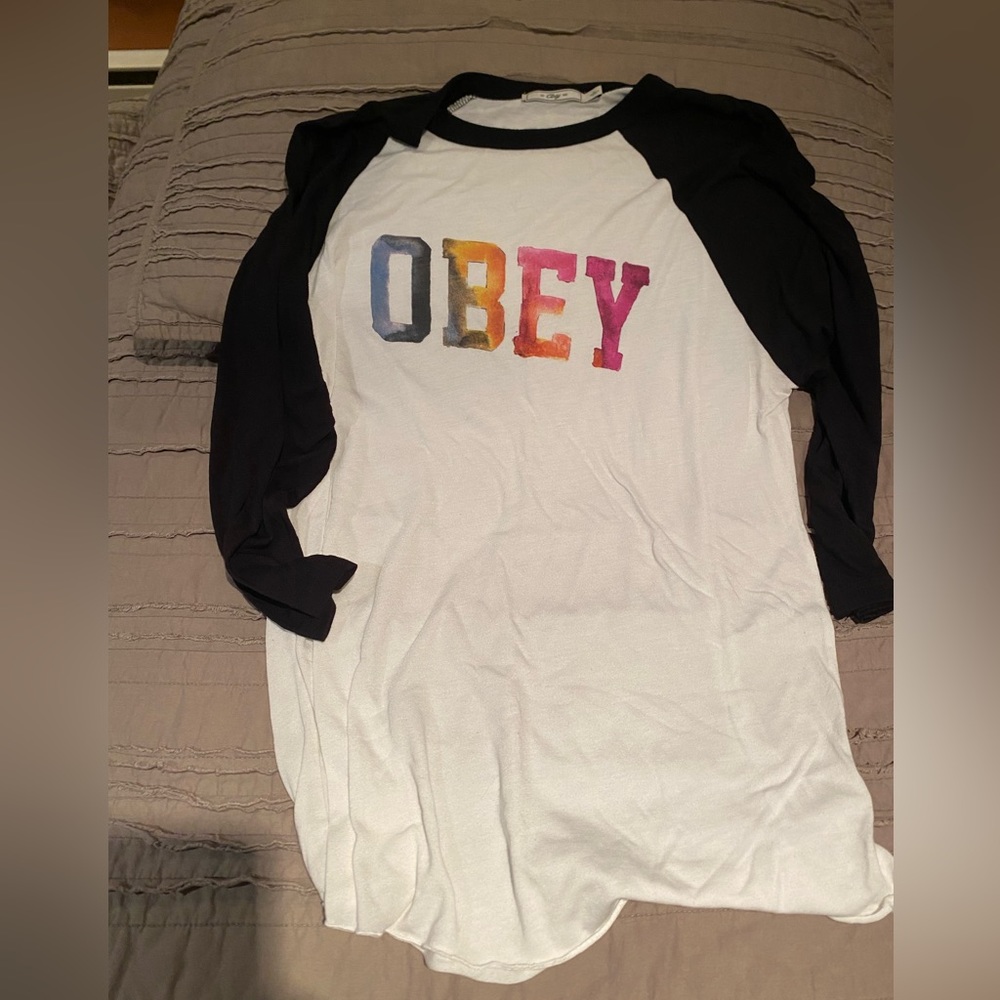 Obey raglan shirt